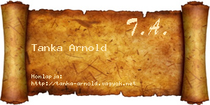 Tanka Arnold névjegykártya