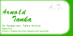 arnold tanka business card